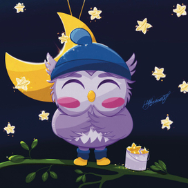 Сова для детских пазлов