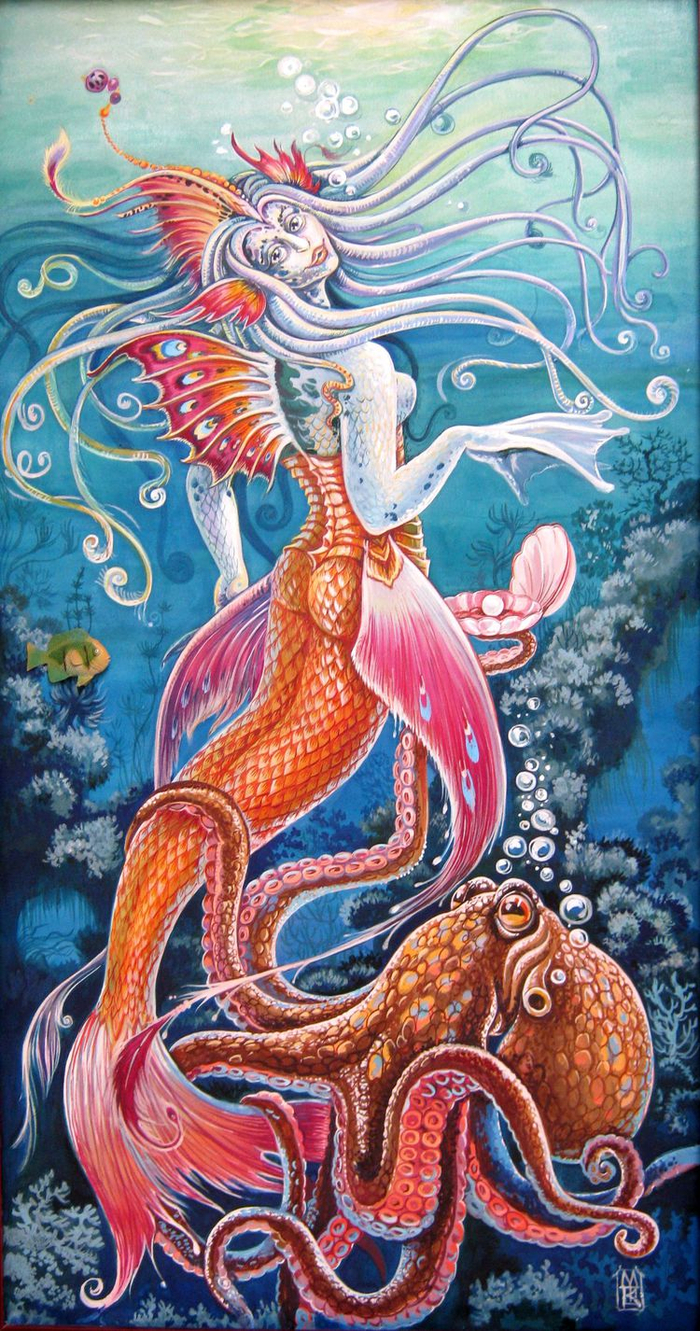 русалка и спрут