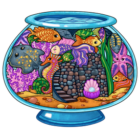 Дизайн игрушки пазл "Аквариум"