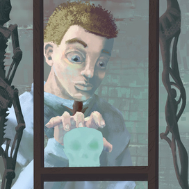 "Ученик Некроманта" Книжная иллюстрация