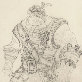 ОРК костюм пирата. эскиз   