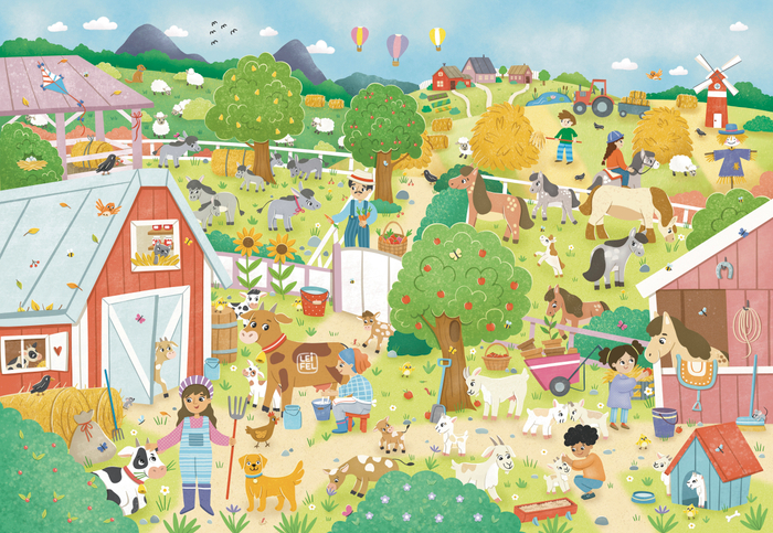 Иллюстрация к виммельбуху "Ферма"