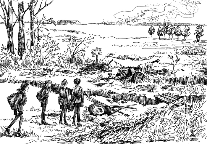 Иллюстрация к повести Виктора Богданова "Приключение, которого не было"