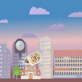 Векторный город