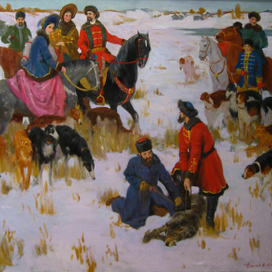 охота на волка