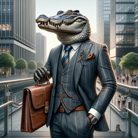 Крокодил-бизнесмен