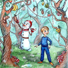 К сказке Алеси Турбан "Тощий снеговик"