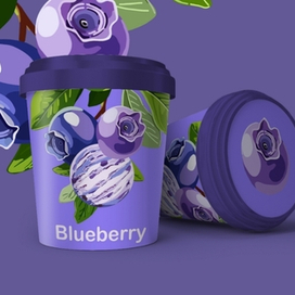 Черничное мороженое 