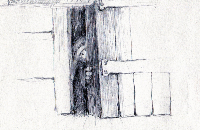 дядюшка Ау. Кто-то за дверью..