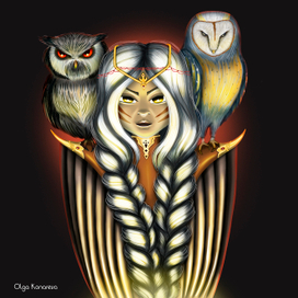 Дева с совами