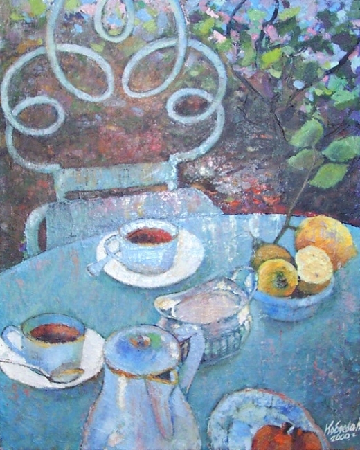 Завтрак в саду