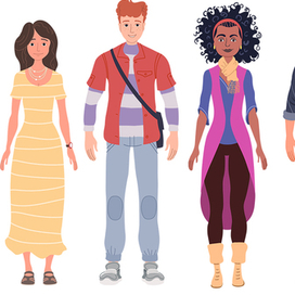 Персонажи - вектор