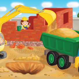 На большой стройке