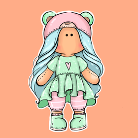 Тканевая куколка