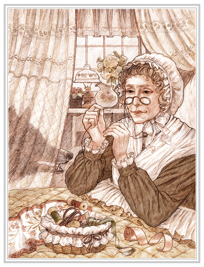 Иллюстрация из серии "Красная шапочка"