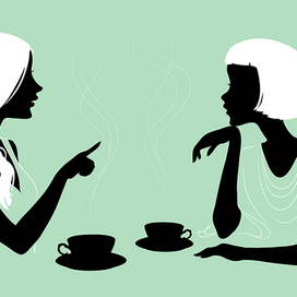 Девушки в кафе