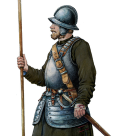 Русский пикинер для книги "Смоленский поход Алексея Михайловича 1654 год"