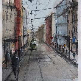 Зеленый трамвай