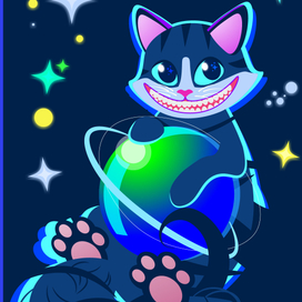 Иллюстрация - "Cheshire Cat"