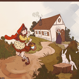 Иллюстрации: Красная Шапочка стр.1