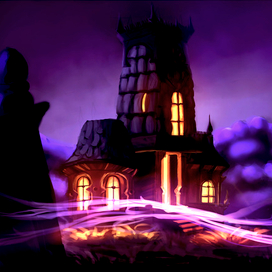 Ночь у мрачного домика