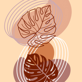 Тропические листья1