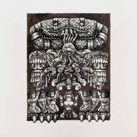 Богоматерь Коатликуэ (Литография)