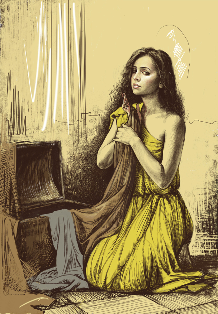 Утро. Старый сундук.