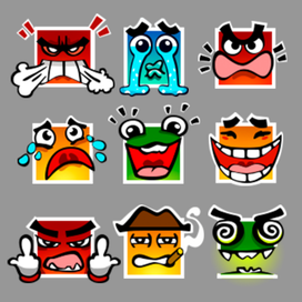 Иконки смайлы