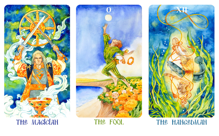 - Маг, Дурак, Повешенный -