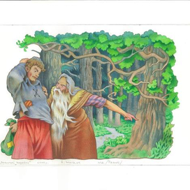 иллюстрация "Летучий корабль", изд./Ранок/,  2002год