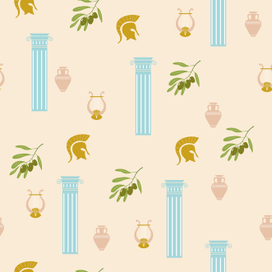 Греческий бесшовный паттерн 