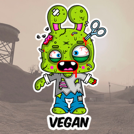 Vegan (Sticker)