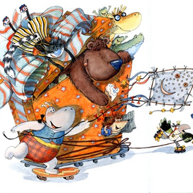 Иллюстрации к книге А.Усачеа " Вот такой подарок"