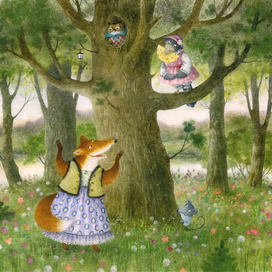 Ворона и лисица.