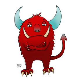 Уверенный в себе монстрик