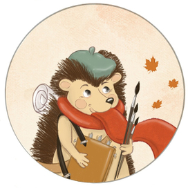 Ёжик - художник