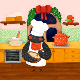 новогодний снегирь