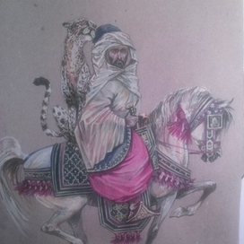 Эскиз. Охота с гепардами