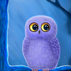 Детская иллюстрация. Night Owl (Children illustation)