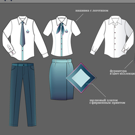 Корпоративный стиль, дизайн одежды для фирмы. 