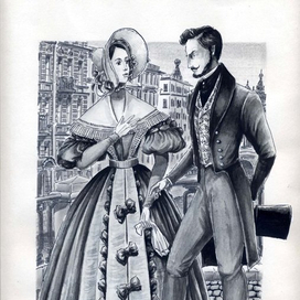 эскизы костюмов и объектов для фото-проекта "Флёр" 