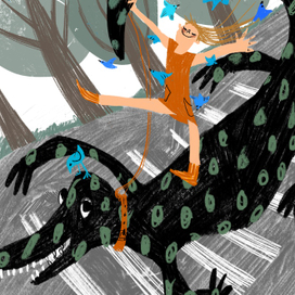 Девочка с крокодилом