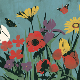 Цветочная Азбука. Форзац