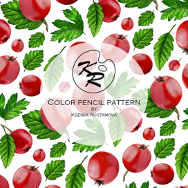 Паттерн. Боярышник карандашом