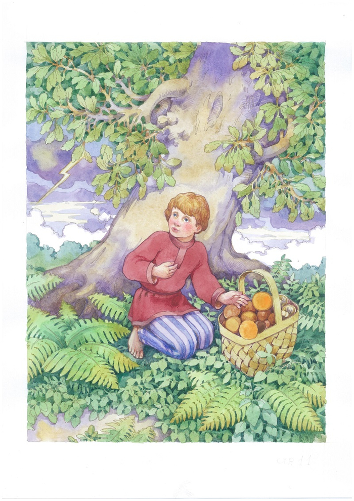 Как мальчик рассказывал про то, как его в лесу застала гроза