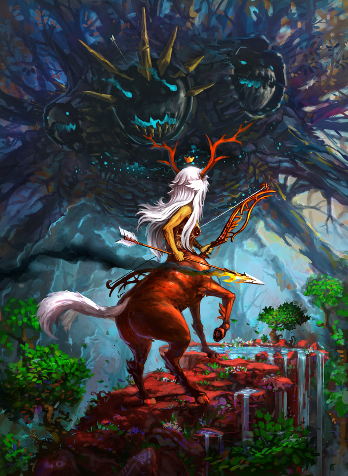 Дриада охраняющая колодец