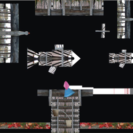 Осень. У реки Или Полоскающая белье