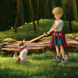 -Сдавайся пёс, тебе не пройти!