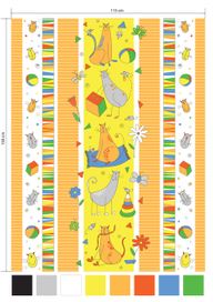 Детский пододеяльник "Кошки-мышки"